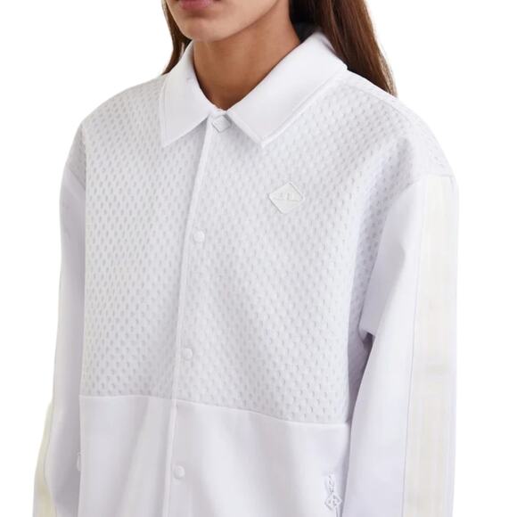 J.Lindeberg Nevaeh Coach Jacket White Medium NWT – Golf Performance Outerwear - Picture 3 of 9